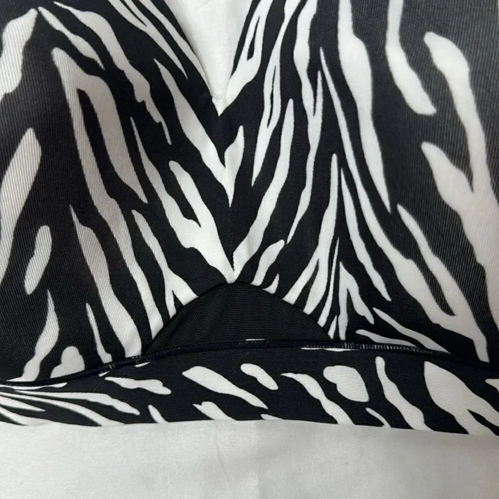 Cacique Women’s‎ Plus Size Zebra Print Lightly Lined No Wire. Size 40DDD.